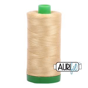 Aurifil Cotton Thread — Very Light Brass 2915 — Medium 40wt