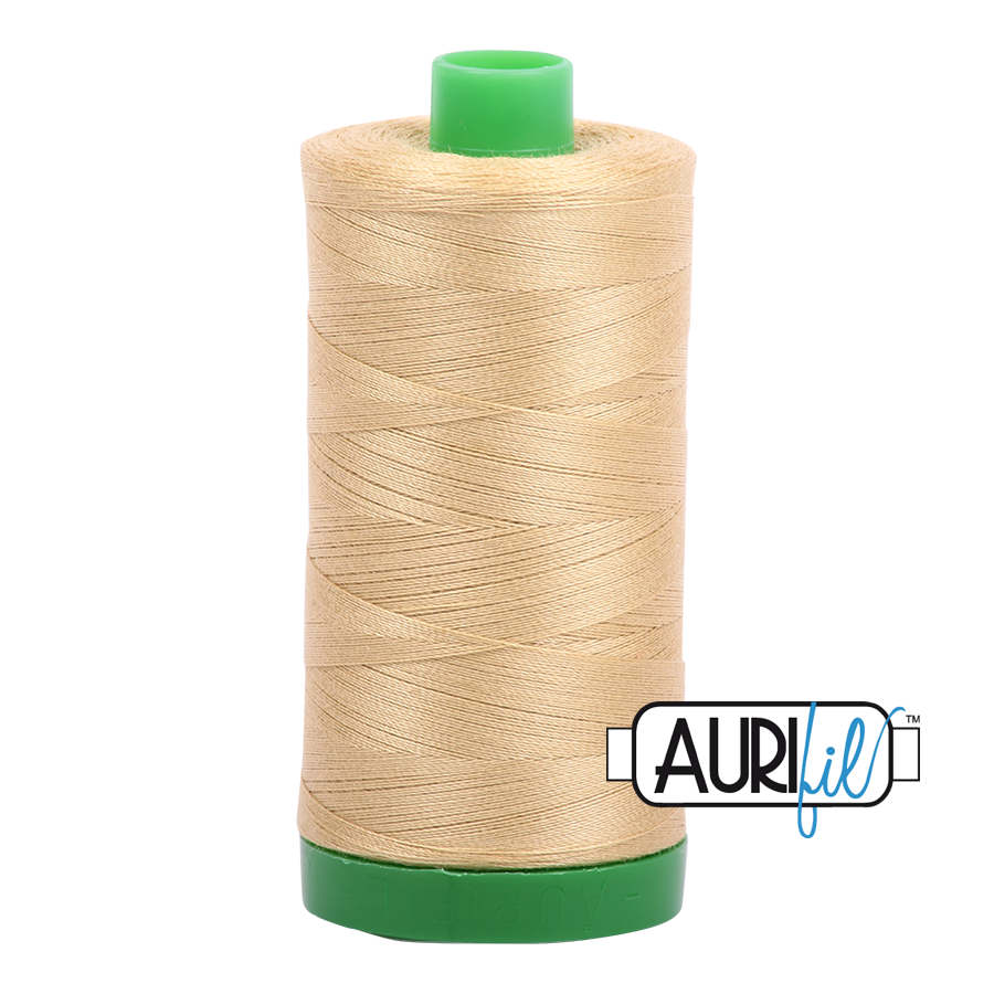 Aurifil Cotton Thread — Very Light Brass 2915 — Medium 40wt