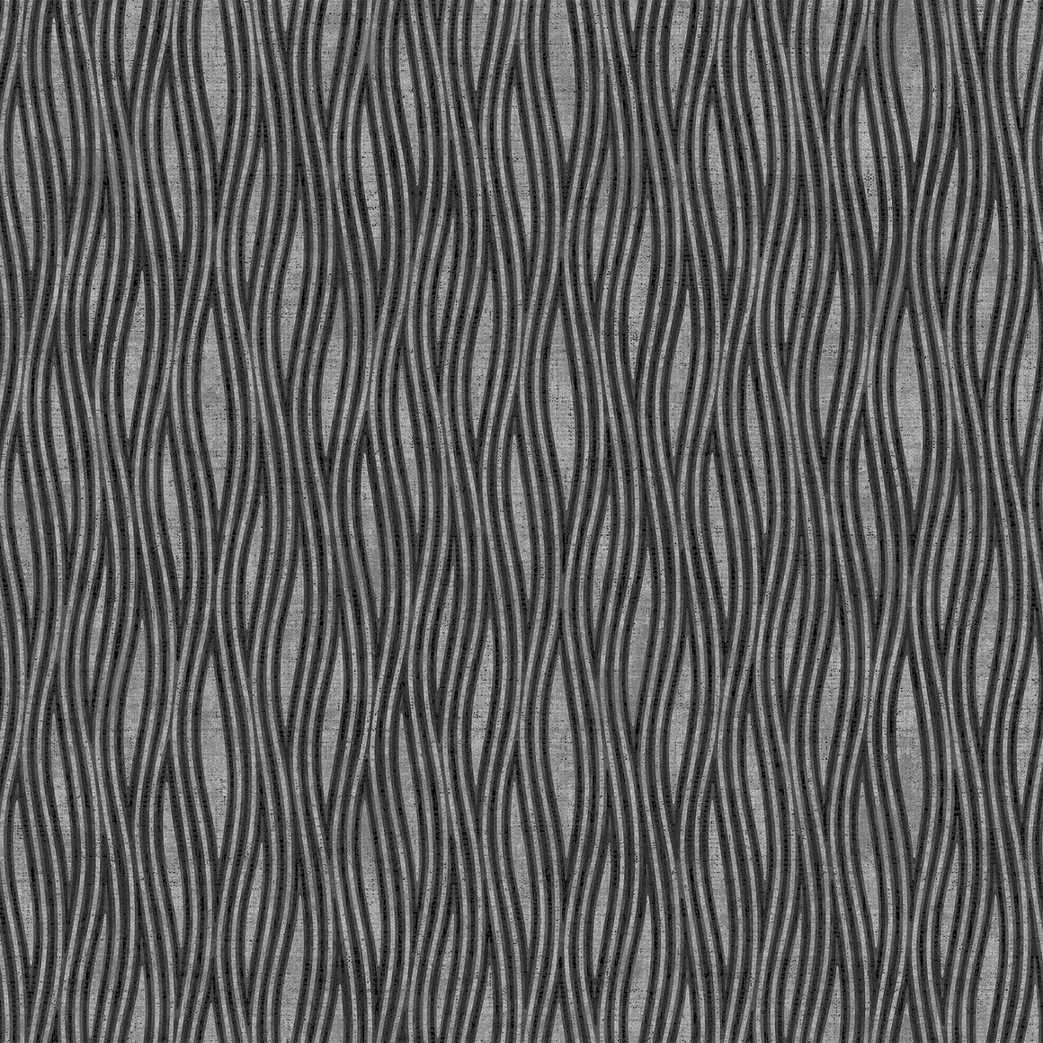 Waves in Dark Gray from Momentum by Deborah Edwards for Northcott, Designer Fabric