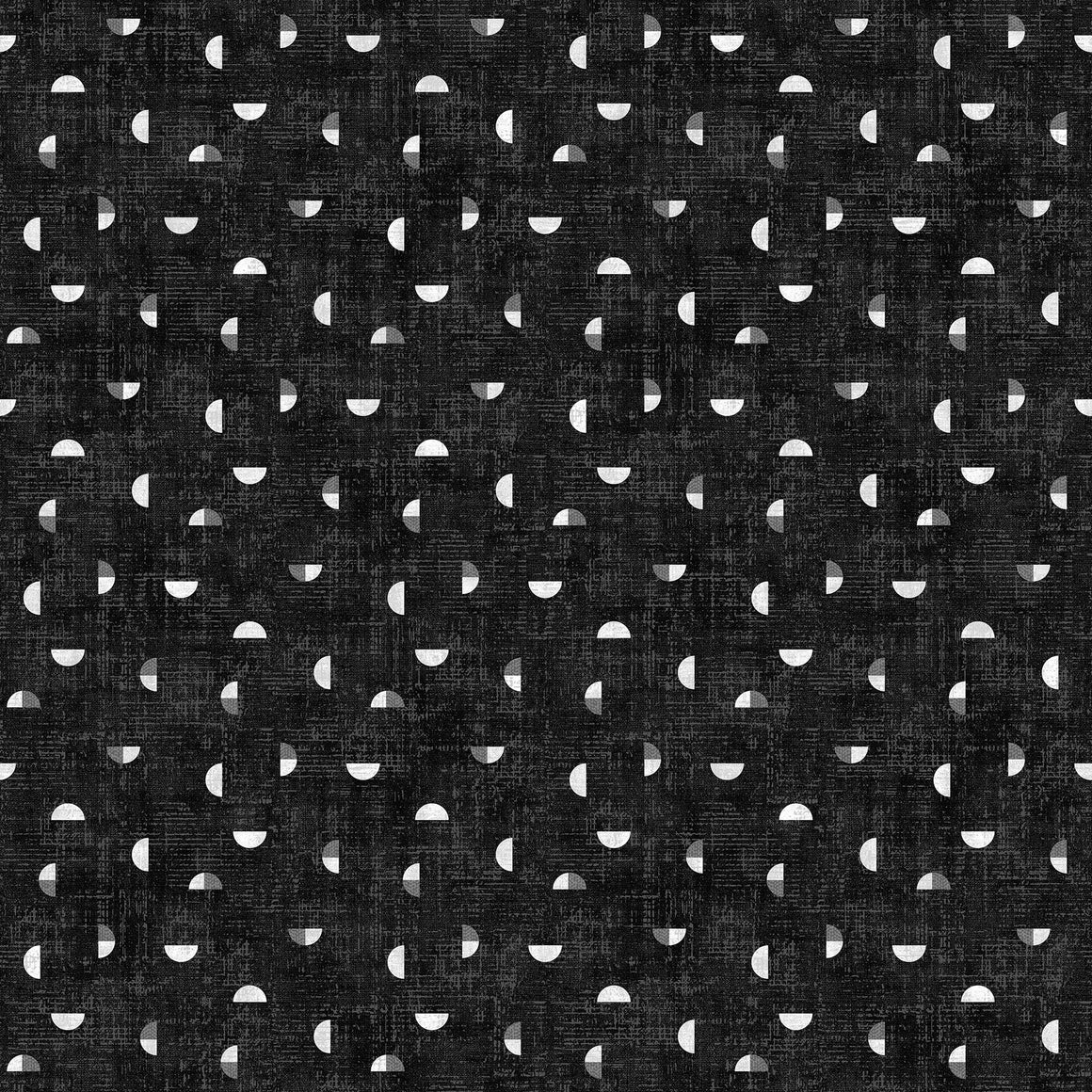 Half Circles in Dark Gray from Momentum by Deborah Edwards for Northcott, Designer Fabric