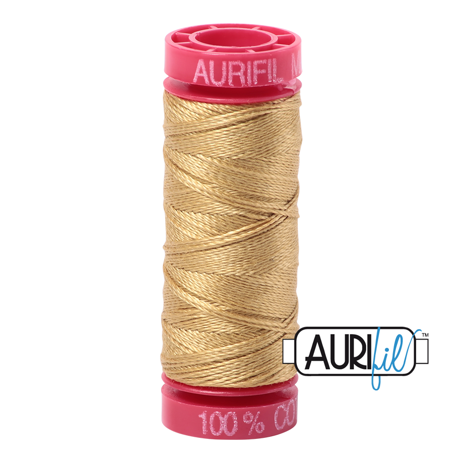 Aurifil Cotton Thread — Light Brass 2920 — Small 12wt