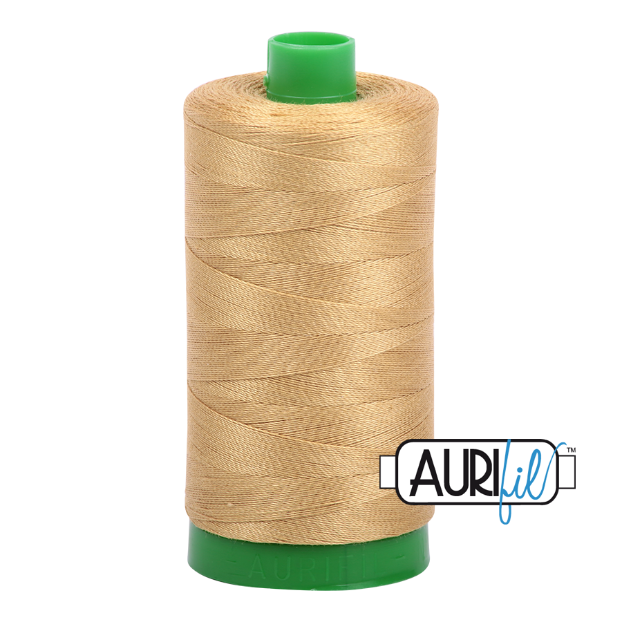Aurifil Cotton Thread — Light Brass 2920 — Medium 40wt