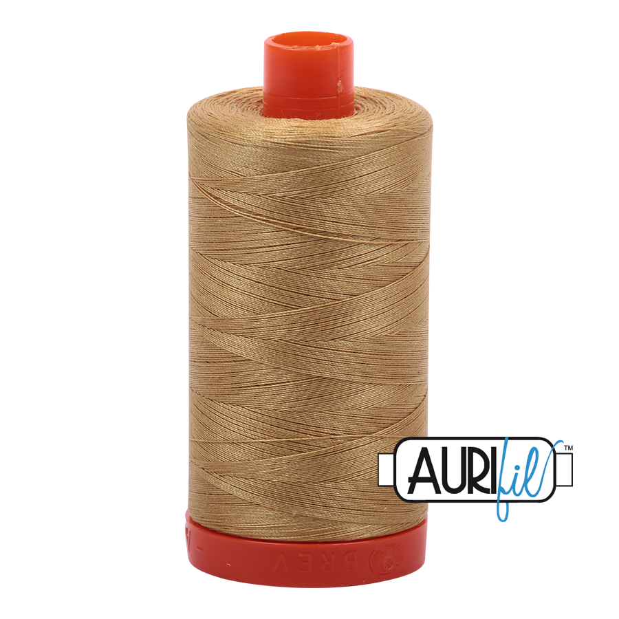 Aurifil Cotton Thread — Light Brass 2920 — Medium 50wt