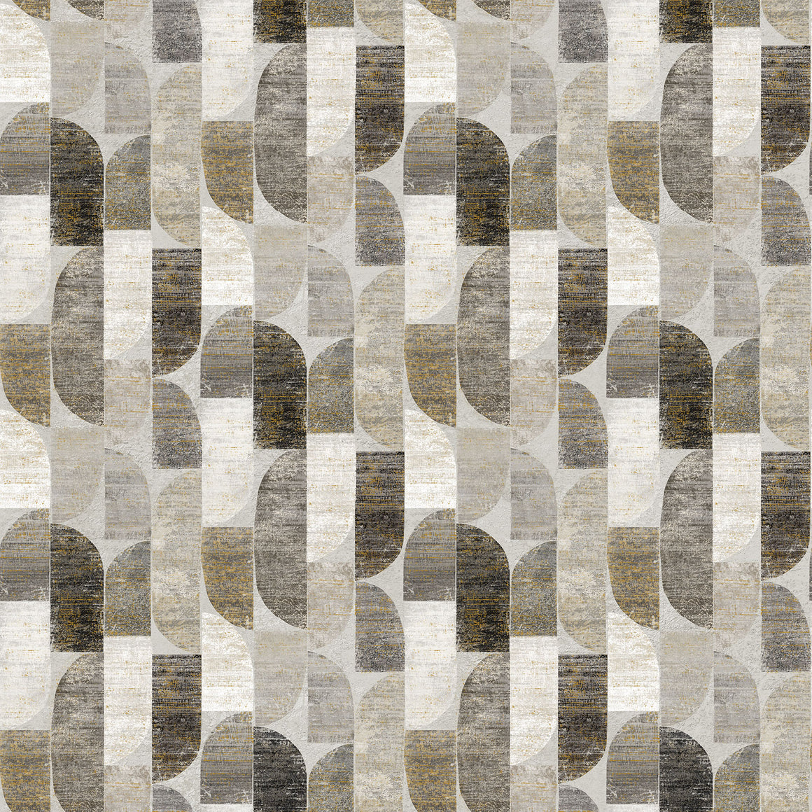 Ovals in Light Taupe Multi from Gatsby by Deborah Edwards for Northcott, Designer Fabric