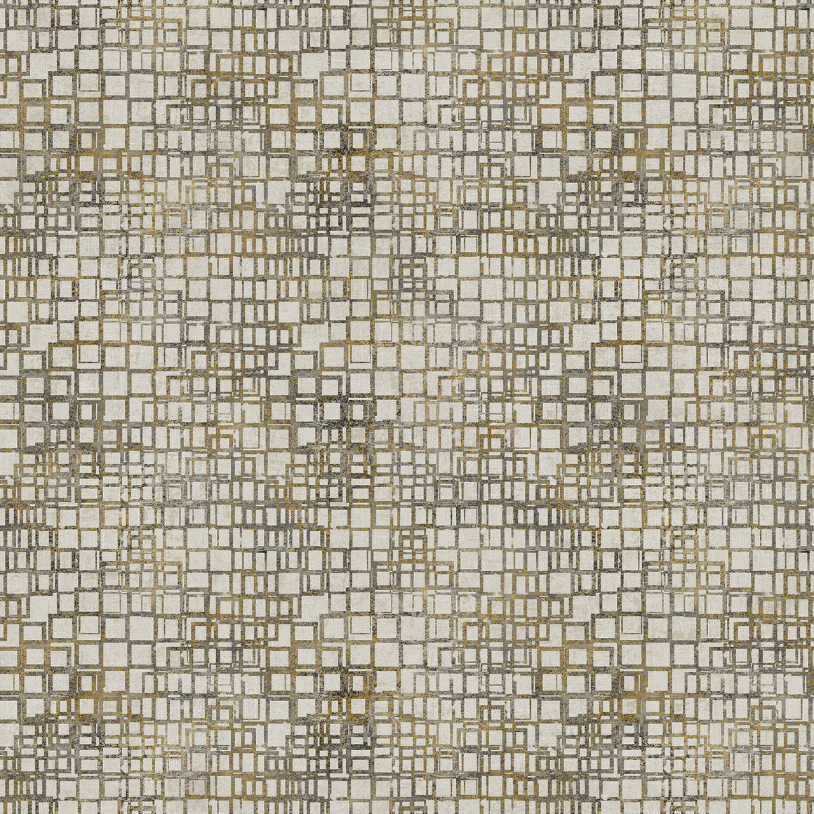 Squares in Cream Black from Gatsby by Deborah Edwards for Northcott, Designer Fabric