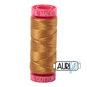 Aurifil Cotton Thread — Brass 2975 — Small 12wt