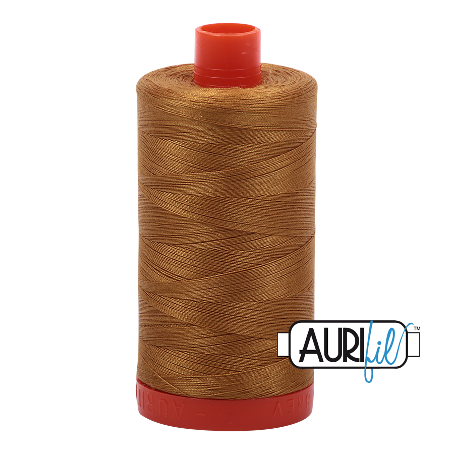 Aurifil Cotton Thread — Brass 2975 — Medium 50wt