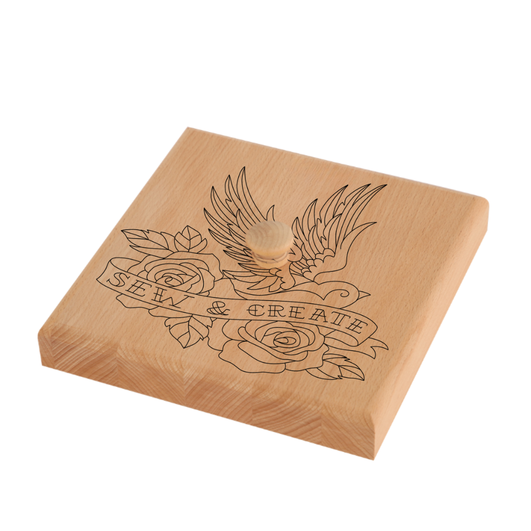 Solid Wooden Block Clapper - 12" Hardwood Block Tailors Clapper