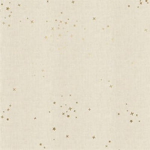 Freckles in Unbleached Metalic Sky from Cotton + Steel Basics