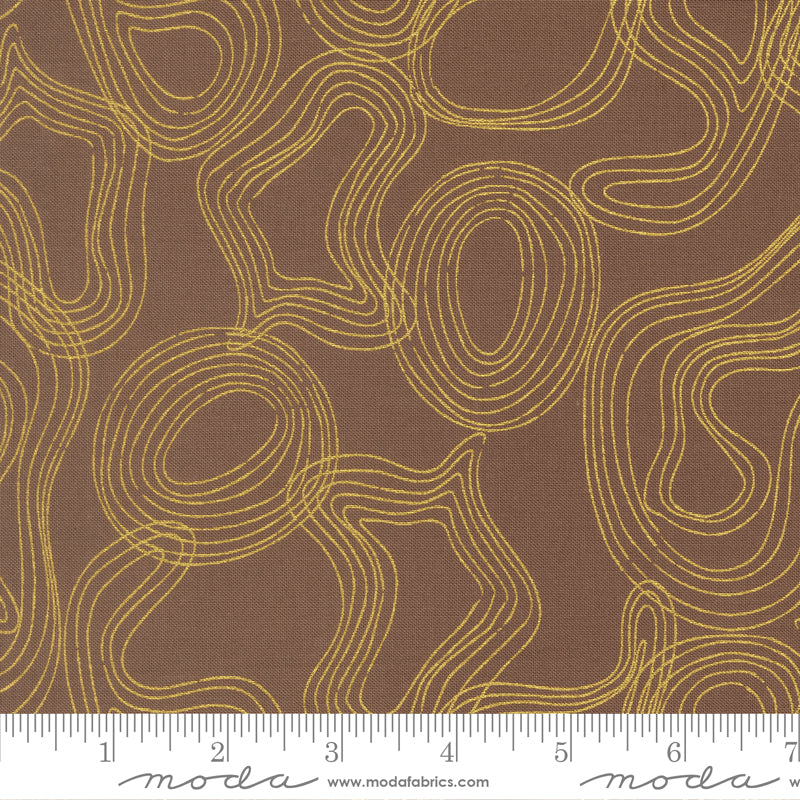 Shadow Grove in Metallic Mauve from Sunlit Ruins by Jessica Rose for Moda Fabrics