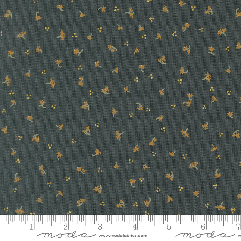 Sacred Blossoms in Dusk Metallic from Sunlit Ruins by Jessica Rose for Moda Fabrics