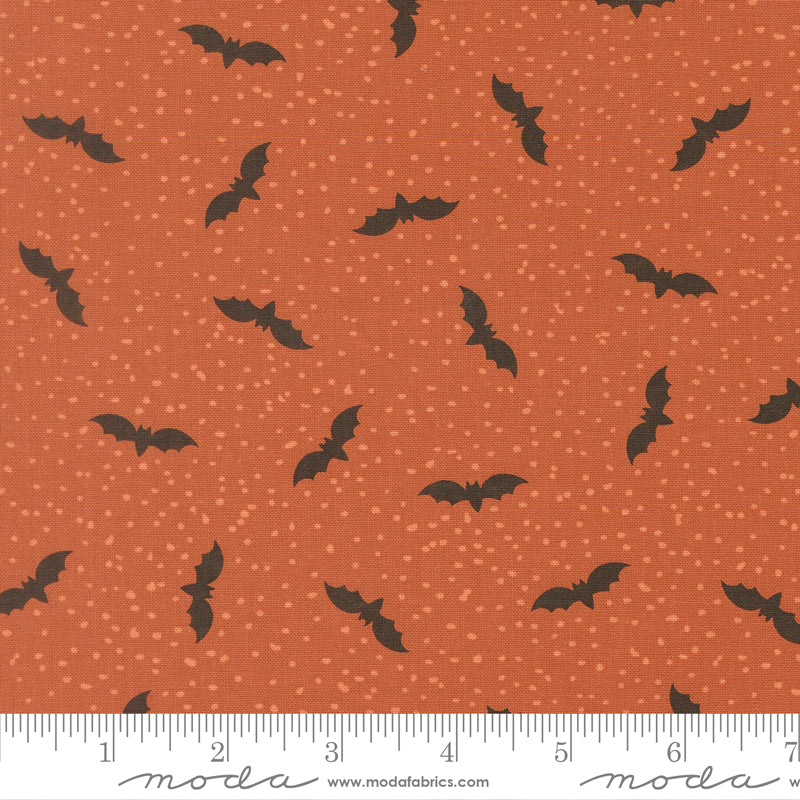 A Little Batty in Spice from Purrs & Boos by Elena Amo for Moda Fabrics, Designer Fabric