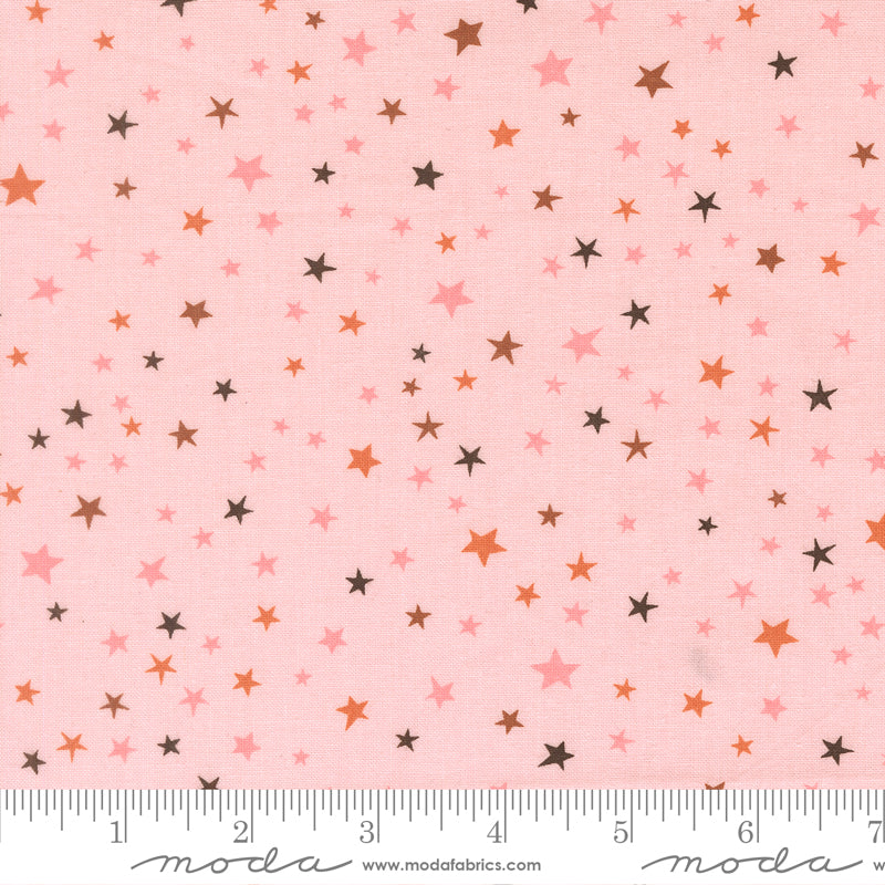 Starry Eyed in Purrfect Pink from Purrs & Boos by Elena Amo for Moda Fabrics, Designer Fabric