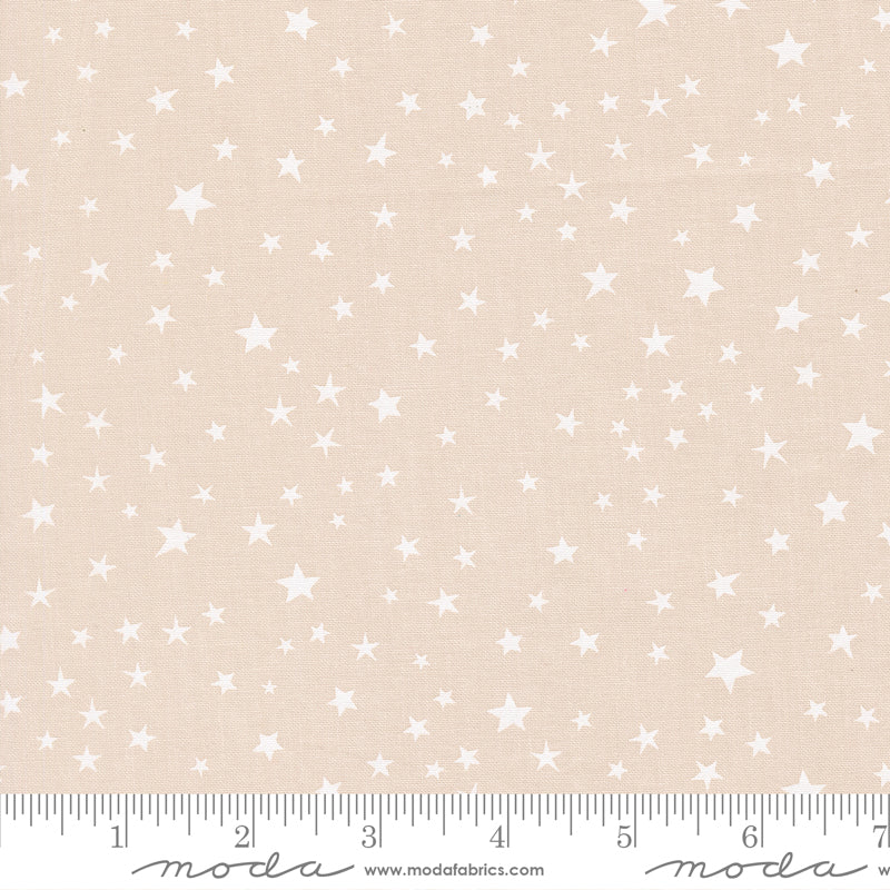Starry Eyed in Moonbeam White from Purrs & Boos by Elena Amo for Moda Fabrics, Designer Fabric