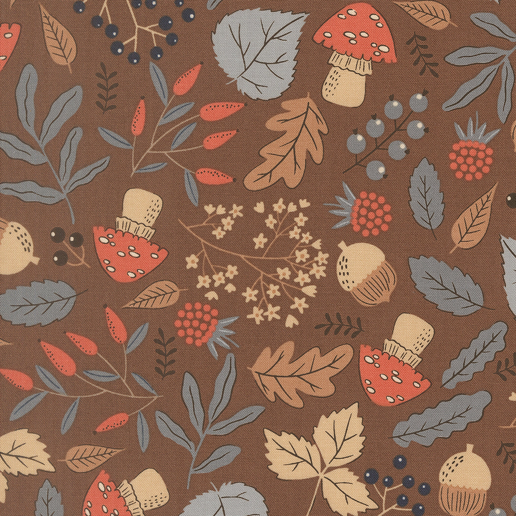 Forest Floored in Bark from Nature's Sketchbook by Elena Amo for Moda Fabrics, Designer Fabric