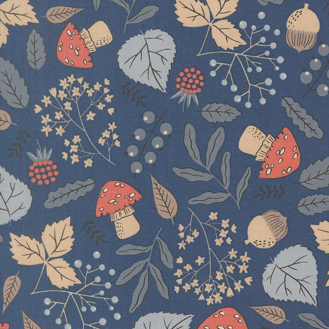 Forest Floored in Twilight from Nature's Sketchbook by Elena Amo for Moda Fabrics, Designer Fabric