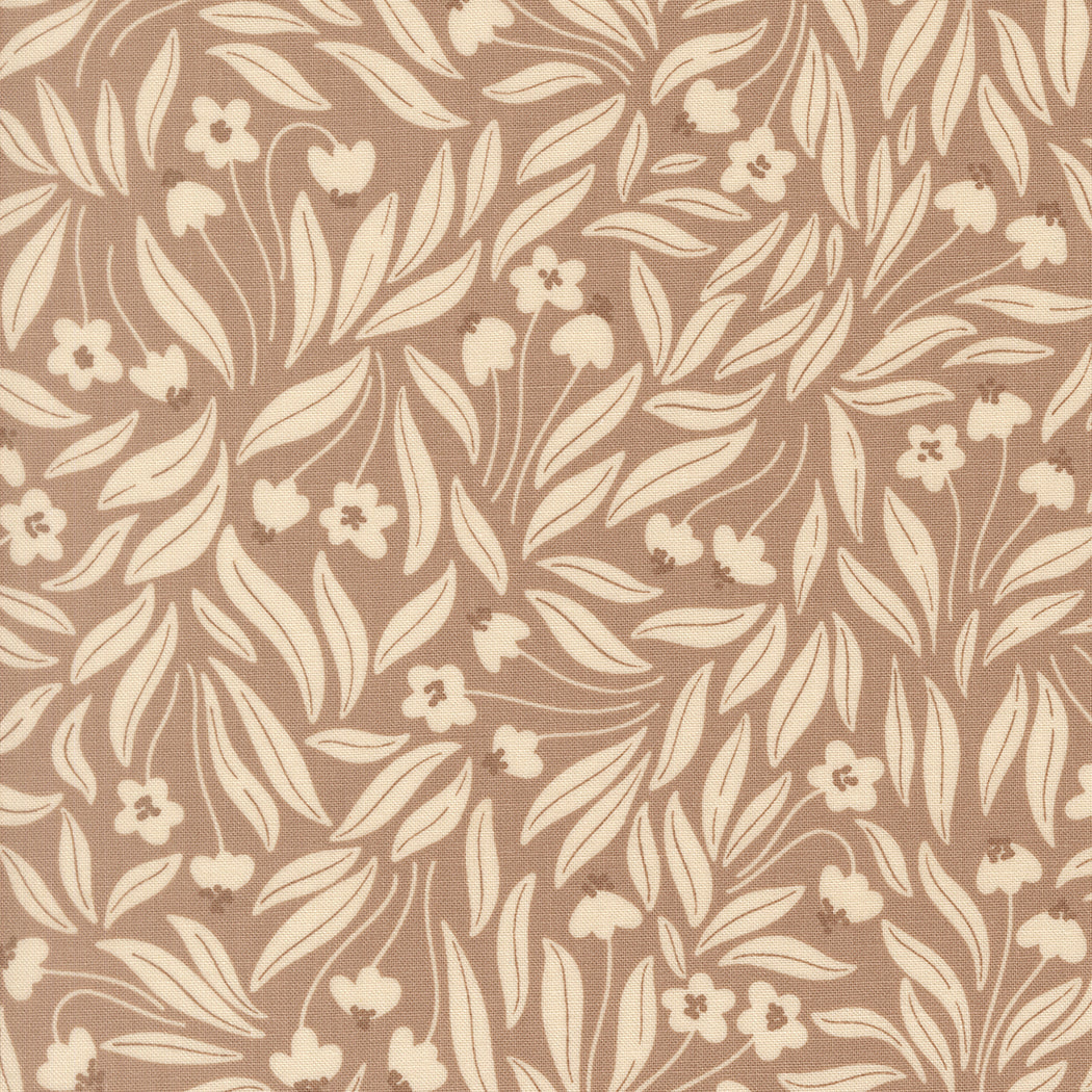 Leave It Be in Pebble from Nature's Sketchbook by Elena Amo for Moda Fabrics, Designer Fabric
