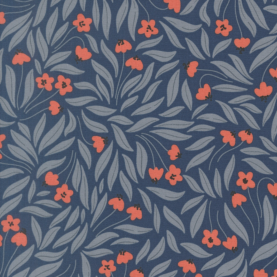Leave It Be in Twilight from Nature's Sketchbook by Elena Amo for Moda Fabrics, Designer Fabric