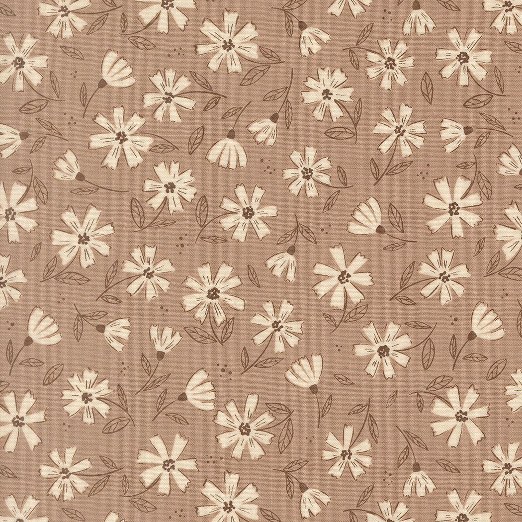 Asterware in Pebble from Nature's Sketchbook by Elena Amo for Moda Fabrics, Designer Fabric