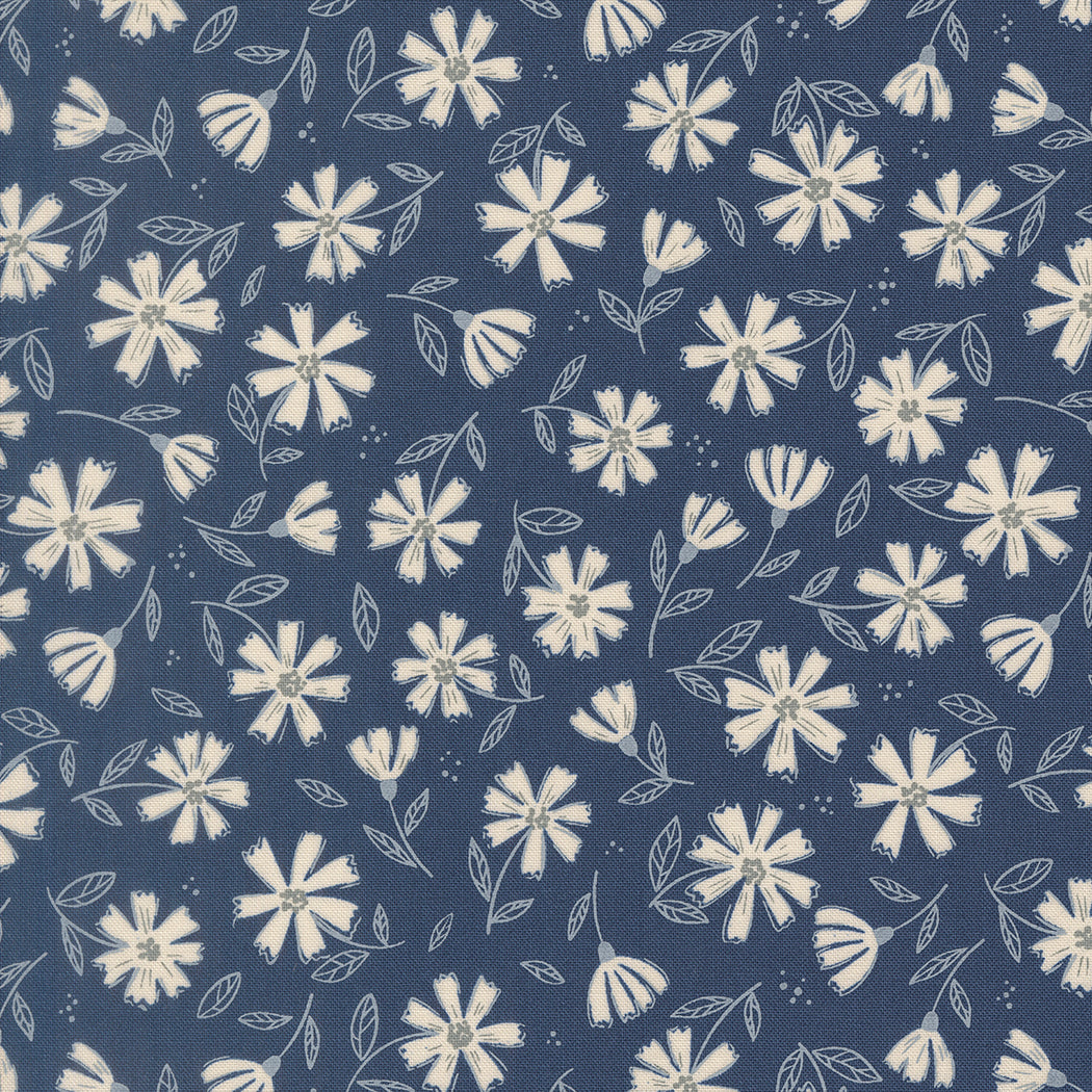 Asterware in Twilight from Nature's Sketchbook by Elena Amo for Moda Fabrics, Designer Fabric