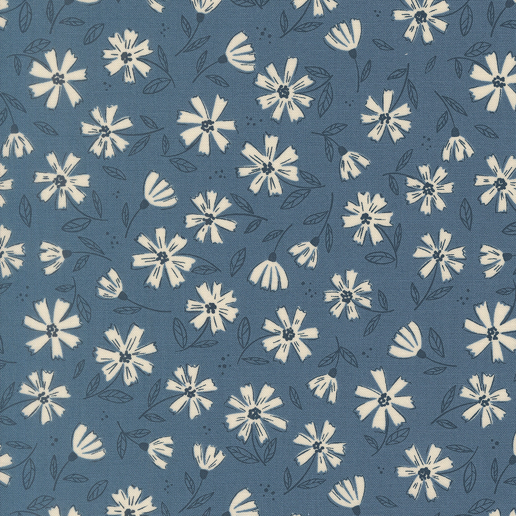 Asterware in Dusk from Nature's Sketchbook by Elena Amo for Moda Fabrics, Designer Fabric