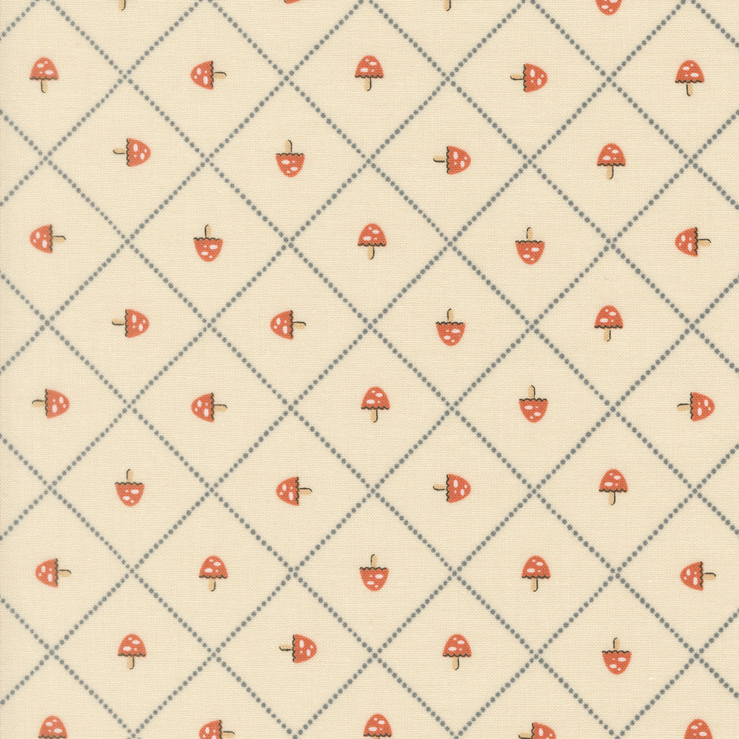Morel Compass in Pearl from Nature's Sketchbook by Elena Amo for Moda Fabrics, Designer Fabric
