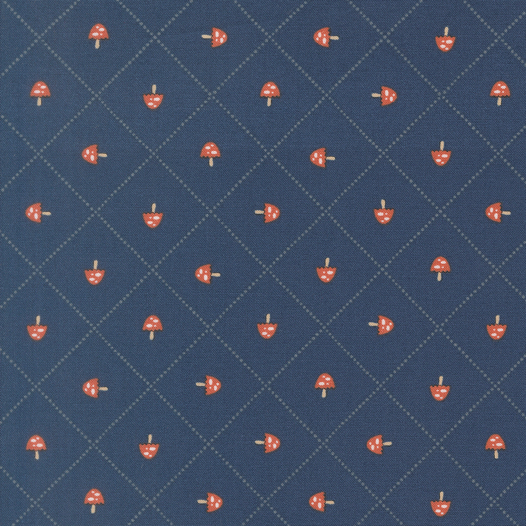 Morel Compass in Twilight from Nature's Sketchbook by Elena Amo for Moda Fabrics, Designer Fabric