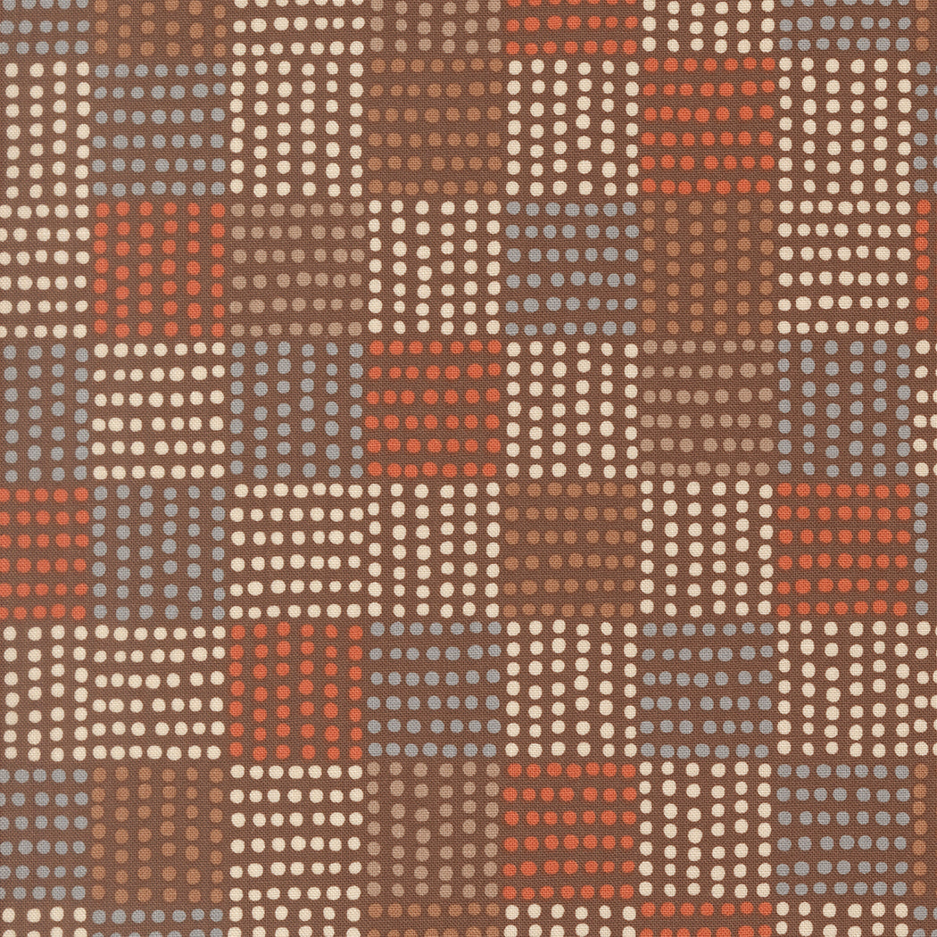 Dotty's Square in Bark from Nature's Sketchbook by Elena Amo for Moda Fabrics, Designer Fabric