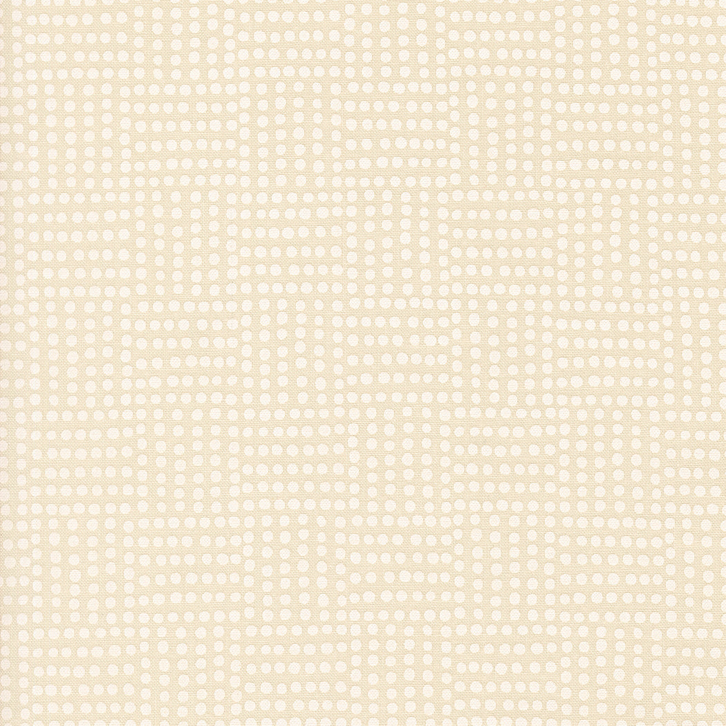 Dotty's Square in Pearl White from Nature's Sketchbook by Elena Amo for Moda Fabrics, Designer Fabric