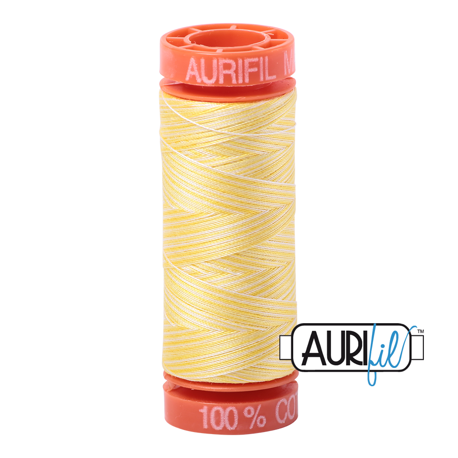 Aurifil Cotton Thread — Lemon Ice (Variegated) 3910 — Small 50wt