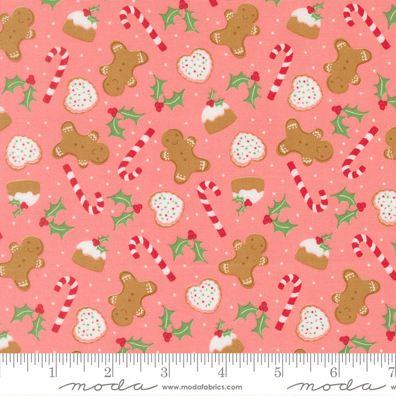 Holiday Sweets in Blush from Merrily On High by Sweetfire Road for Moda Fabrics, Designer Fabric