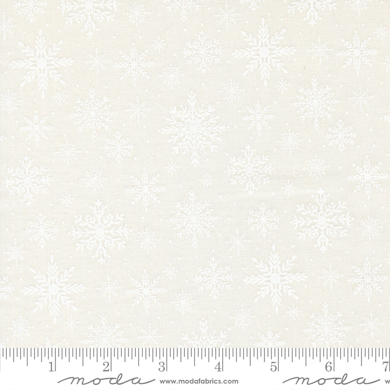 Let it Snow in Snow White from Merrily On High by Sweetfire Road for Moda Fabrics, Designer Fabric