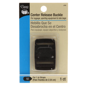 Buckle Center Release 1in Black