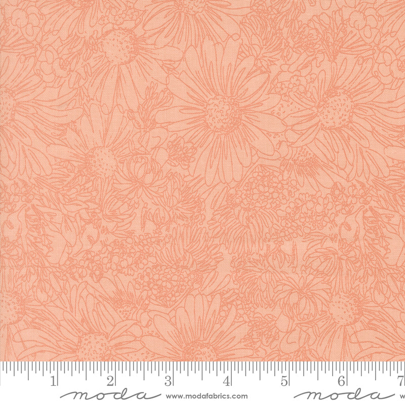Plein Air in Pretty Pink from Ladybug Whimsy by Gingiber for Moda, Designer Fabric