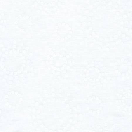 White/White Tone on Tone Circles 108in Wide Back - Basic