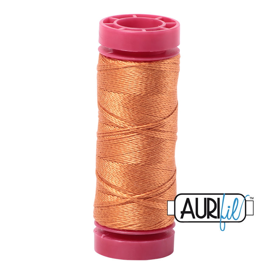 Aurifil Cotton Thread — Medium Orange 5009 — Small 12wt