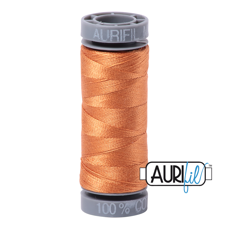 Aurifil Cotton Thread — Medium Orange 5009 — Small 28wt