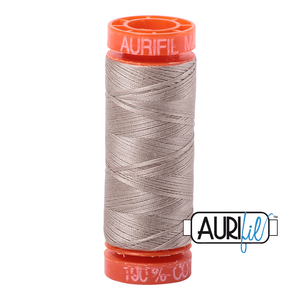 Aurifil Cotton Thread — Rope Beige 5011 — Small 50wt