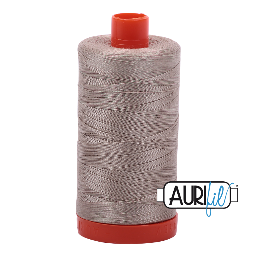 Aurifil Cotton Thread — Rope Beige 5011 — Medium 50wt