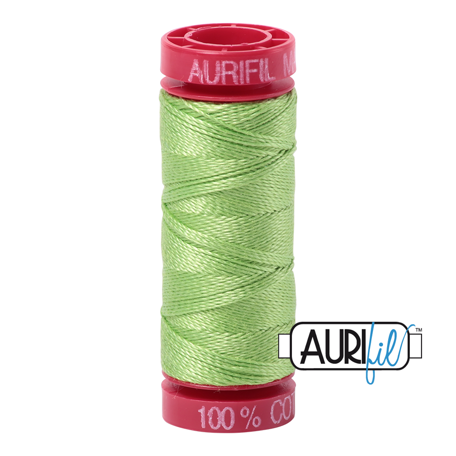 Aurifil Cotton Thread — Shining Green 5017 — Small 12wt