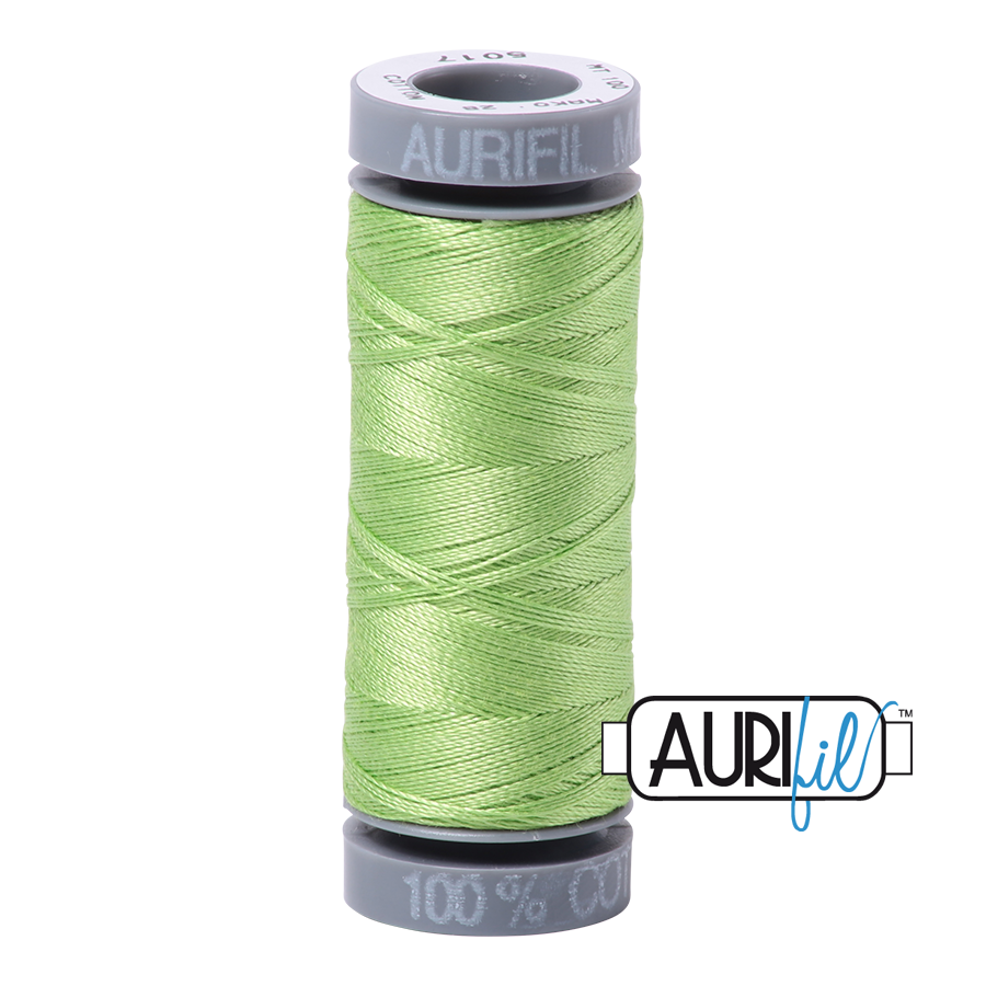 Aurifil Cotton Thread — Shining Green 5017 — Small 28wt