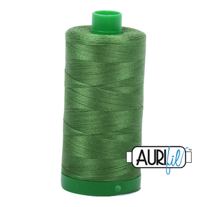 Aurifil Cotton Thread — Dark Grass Green 5018 — Medium 40wt