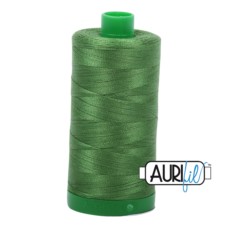 Aurifil Cotton Thread — Dark Grass Green 5018 — Medium 40wt