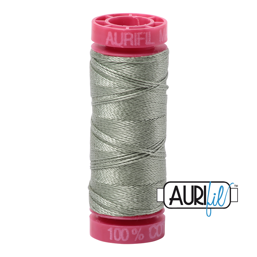 Aurifil Cotton Thread — Military Green 5019 — Small 12wt