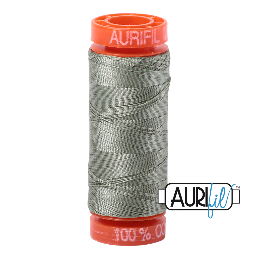 Aurifil Cotton Thread — Military Green 5019 — Small 50wt