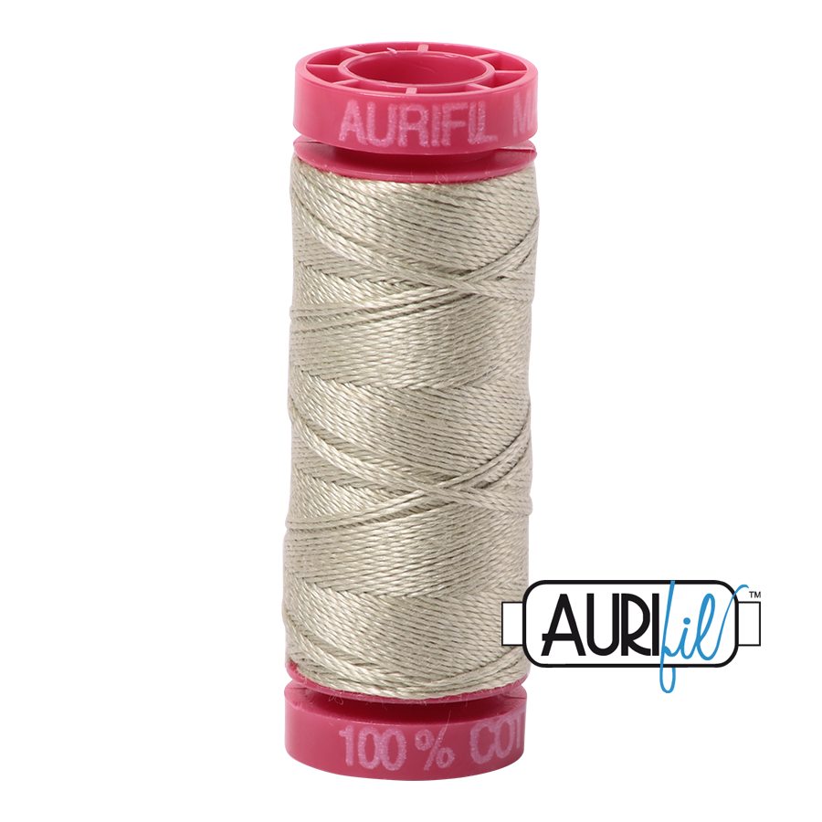 Aurifil Cotton Thread — Light Military Green 5020 — Small 12wt