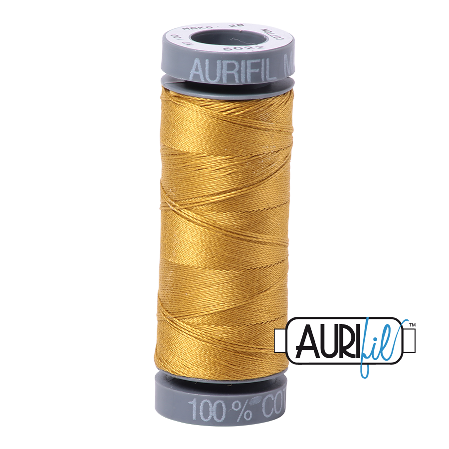 Aurifil Cotton Thread — Mustard 5022 — Small 28wt