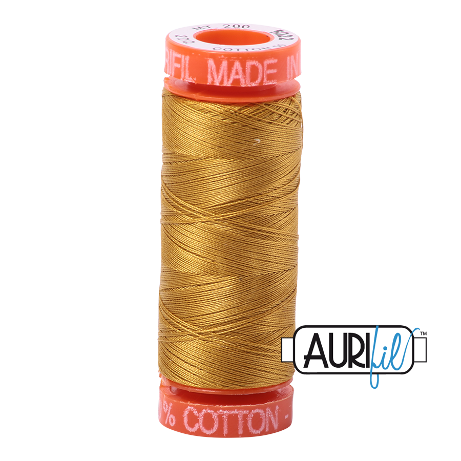Aurifil Cotton Thread — Mustard 5022 — Small 50wt