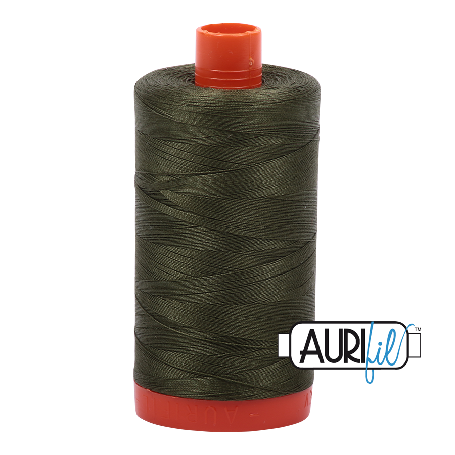 Aurifil Cotton Thread — Medium Green 5023 — Medium 40wt