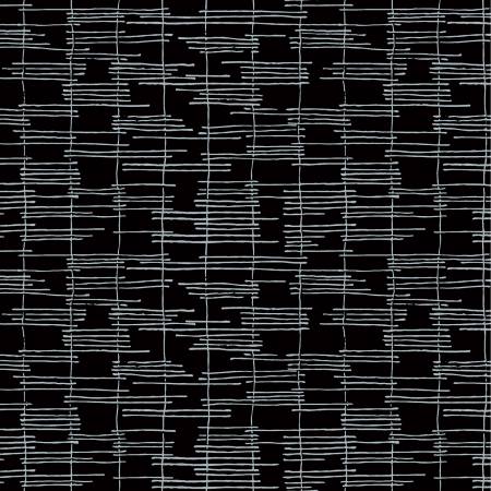 Black Trellis by Makers Collage for Windham Fabrics